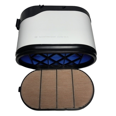 Filtre d'air à longue durée de vie et de nid d'abeille pour SHACMAN x3000 DZ97259191047 DZ97259191048