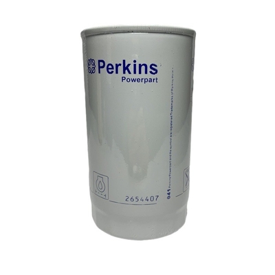 Filtre d'huile d'emballage d'origine 2654407 pour Perkins utilisé dans les ateliers de réparation de machines en acier