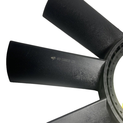 YUCHAI pièces de chariot élévateur 483-1308010 blade de ventilateur de radiateur en plastique noir avec 2,6 kg de poids